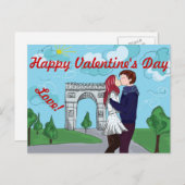 LOVE IN PARIS VALENTINES DAYはがき シーズンポストカード (正面/裏面)