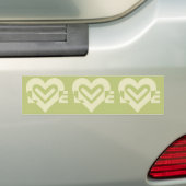 Love in Sage Green バンパーステッカー (車上)