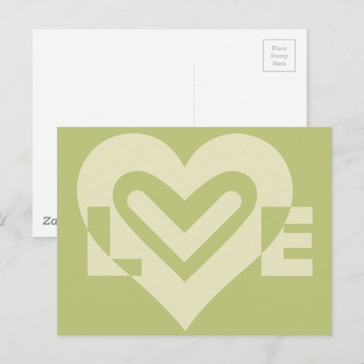Love in Sage Green ポストカード (正面/裏面)