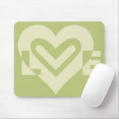 Love in Sage Green マウスパッド (マウス)