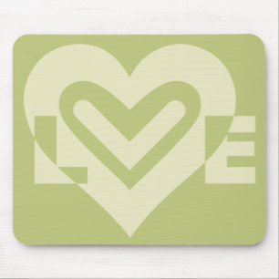 Love in Sage Green マウスパッド