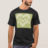 Love in Sage Green Tシャツ (正面)