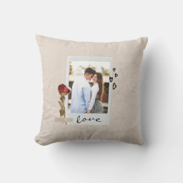 Love in Script エレガント Photo withハート クッション
