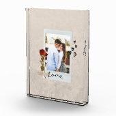 Love in Script エレガント Photo withハート フォトブロック (右)