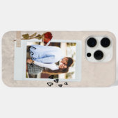 Love in Script エレガント Photo withハート Case-Mate iPhoneケース (裏面 (横))