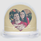 Love in Script Gold Heart Photo (裏面)