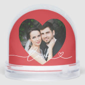 Love in Script Red Heart Photo Keepsake (裏面)