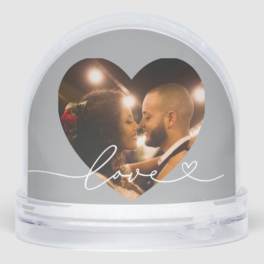 Love in Script Silver Heart Photo (裏面)