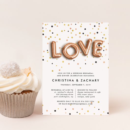 Love in the air |リハーサルディナー招待状 招待状