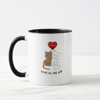 Love in the air funny coffee mug マグカップ