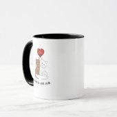 Love in the air funny coffee mug マグカップ (正面左)