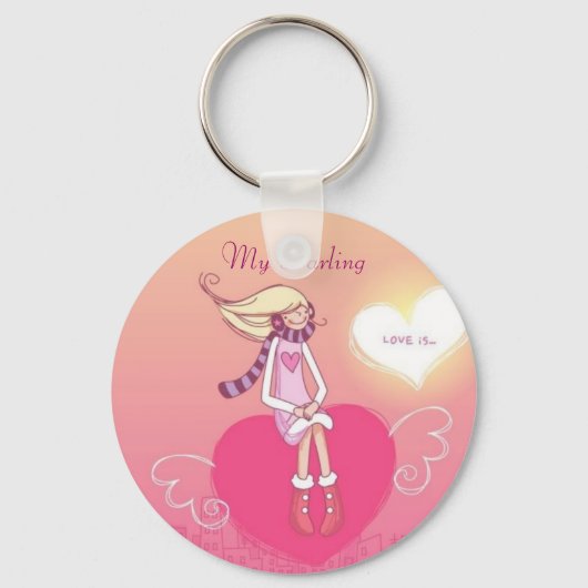 Love in the Air - My Darling (Lady Keychain) キーホルダー (正面)
