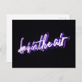 Love in the Air Sign Typographic Image引用文アート ポストカード (正面/裏面)