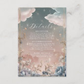 Love in the Air Sparkles and 結婚花模様 エンクロージャーカード (正面)