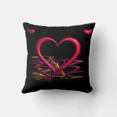 Love in the Darkness Throw Pillow クッション (裏面)