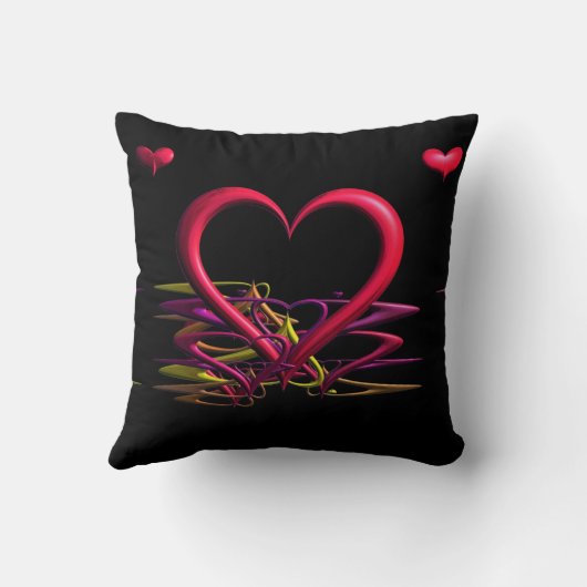 Love in the Darkness Throw Pillow クッション (裏面)