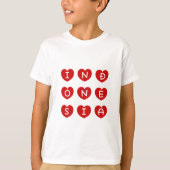 Love Indonesia Tシャツ、Indonesian kids Tシャツ (正面)