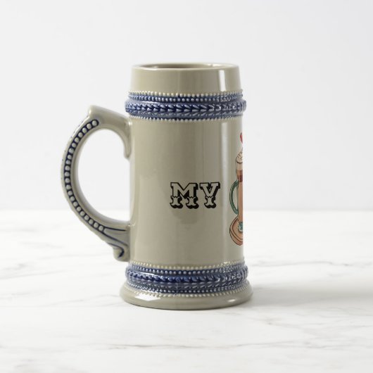 Love Infused: Expressive Mug for Every Moment ビールジョッキ (左)