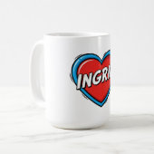 Love Ingrid コーヒーマグカップ (正面左)