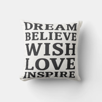 Love Inspire – Motivational Quote Pillow Print クッション
