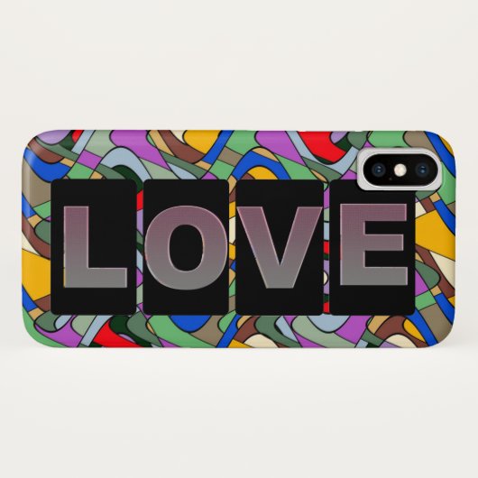 Love iPhone Xカバー Case-Mate iPhoneケース (裏面(横))