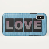 Love iPhone Xケース Case-Mate iPhoneケース (裏面(横))