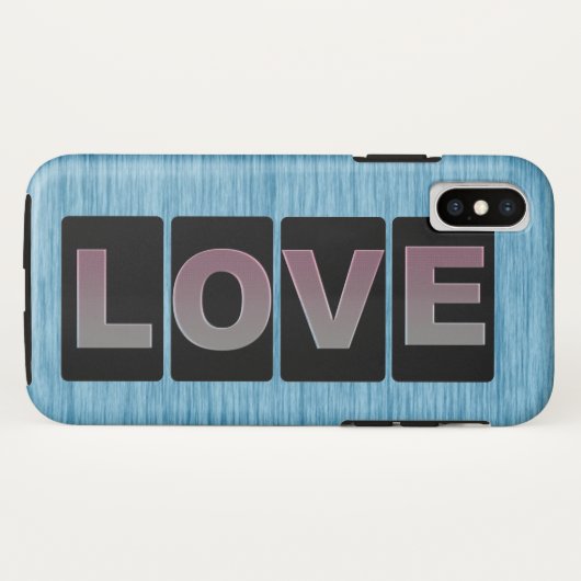 Love iPhone Xケース Case-Mate iPhoneケース (裏面(横))