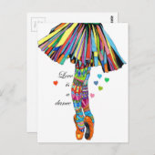 LOVE IS A DANCE ポストカード (正面/裏面)