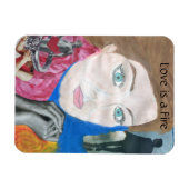 Love is a Fire ポップ・アートの Art Music Magnet マグネット (横)