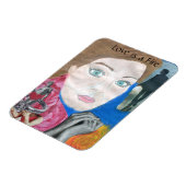 Love is a Fire ポップ・アートの Art Music Magnet マグネット (左側)