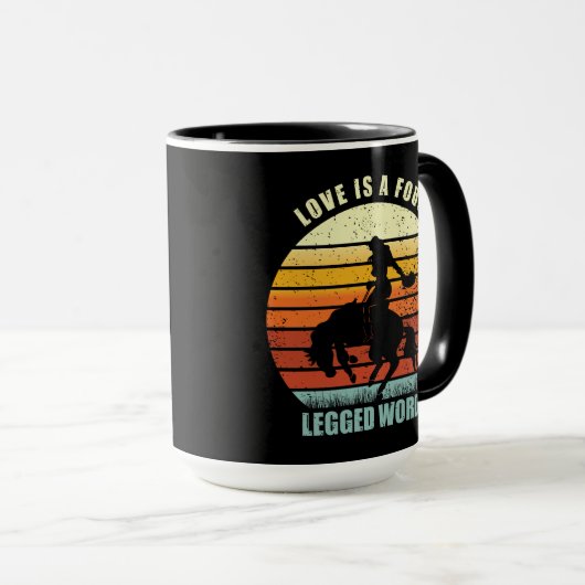 Love Is A Four Legged Word - Hores lovers マグカップ (正面右)