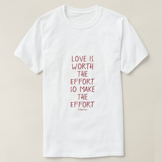 Love Is - A MisterPシャツ Tシャツ (デザイン正面)