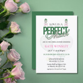 Love Is a Perfect Match Tennis Bridal Shower 招待状