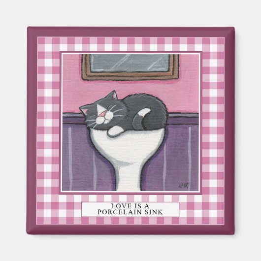 Love is a Posine Sink v.3 - Cat Magnet マグネット (正面)