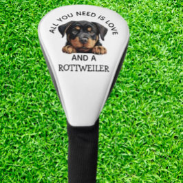  love is a rottweiler ゴルフヘッドカバー