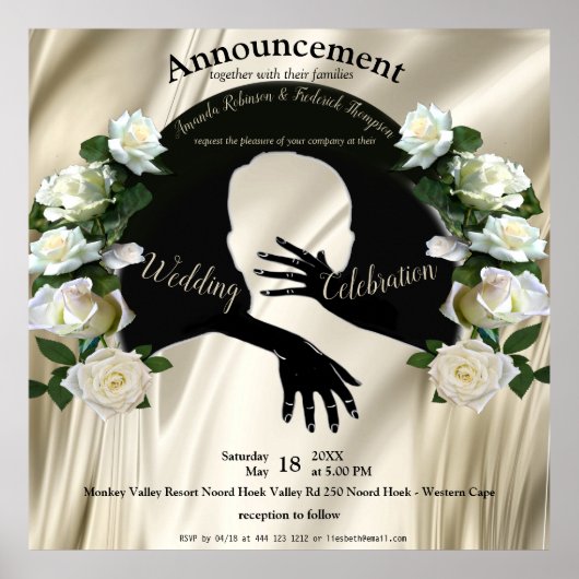 Love is All there's 結婚 Announcement ポスター (正面)