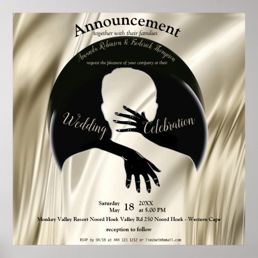 Love is All there's 結婚 Announcement ポスター (正面)