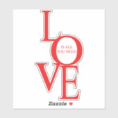Love is all you need シール (シート)
