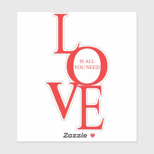 Love is all you need シール (シート)