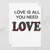 Love Is All You Need 招待状 (正面/裏面)