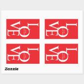 Love is all you need 長方形シール (シート)