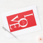 Love is all you need 長方形シール (封筒)