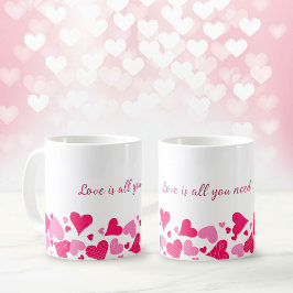 Love Is All You Need Heart Border Coffee Mug コーヒーマグカップ
