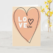 Love Is All You Need Heart Card カード (黄色い花)