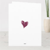 Love is all you need hearts customize inside text カード (裏面)