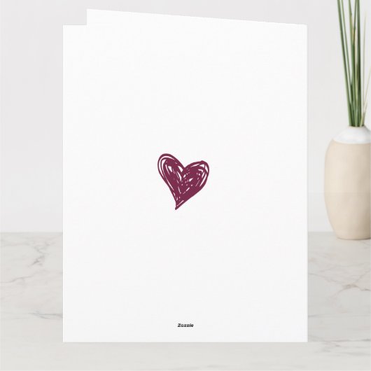 Love is all you need hearts customize inside text カード (裏面)