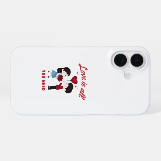 Love Is All You Need iPhone 16ケース (裏面横)