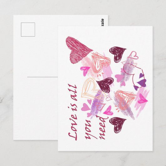 Love is all you need quote ポストカード (正面/裏面)