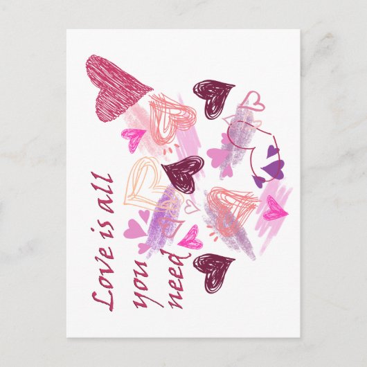 Love is all you need quote ポストカード (正面)