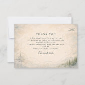 Love Is An Adventure Bridal Shower サンキューカード (正面)